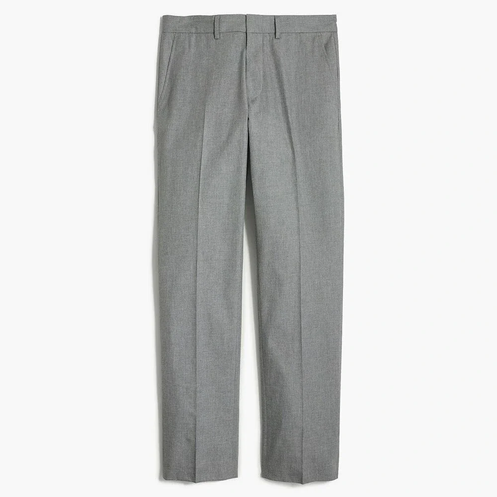 J.CREW 34x34 34 Thompson‎ Bedford Pant Tapered Straight Narrow Gray Cotton Mens